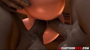 big boobs 3d princess fucked by big cock devils