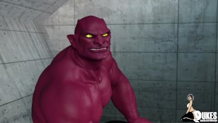 super villain taken by huge cocked extreme monster