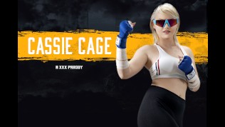 Blonde Babe Zazie Skymm As Cassie Cage Getting Her Ass Fucked Hard