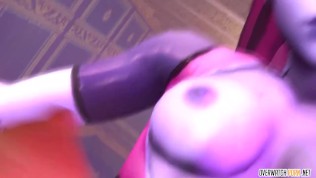 overwatch futanari widowmaker and mercy rough giving it to